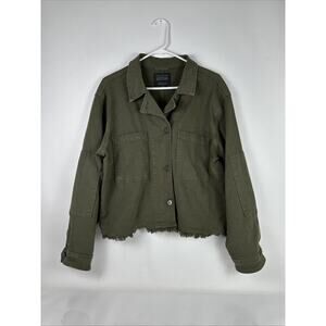Anthropologie X Sanctuary Jacket Womens Size XL Green Utility Cropped
